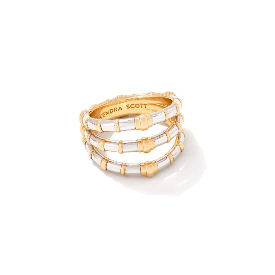 Jewelry Kendra Scott | Kendra Scott Essie Triple Band Ring In Mixed Metal