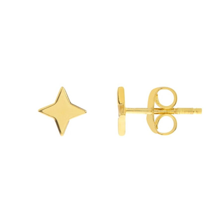 Jewelry Smyth Jewelers | 14K Gold North Star Stud Earrings