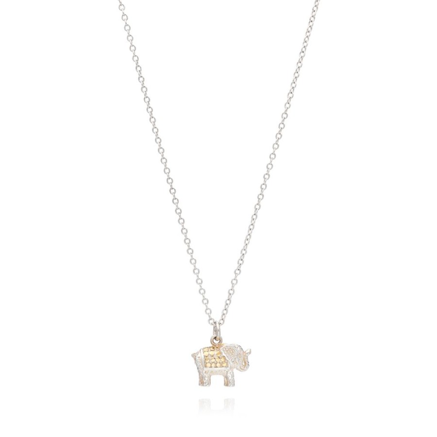 Jewelry Anna Beck | Anna Beck Small Elephant Charm Necklace