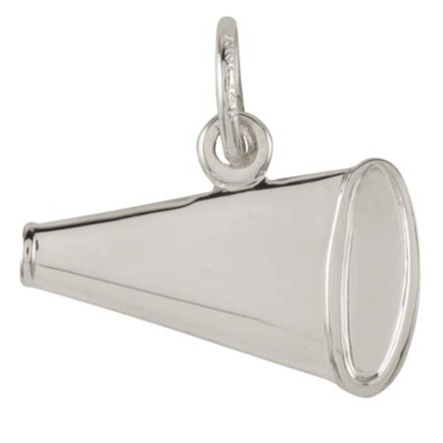 Jewelry Rembrandt | Sterling Silver Flat Megaphone Charm