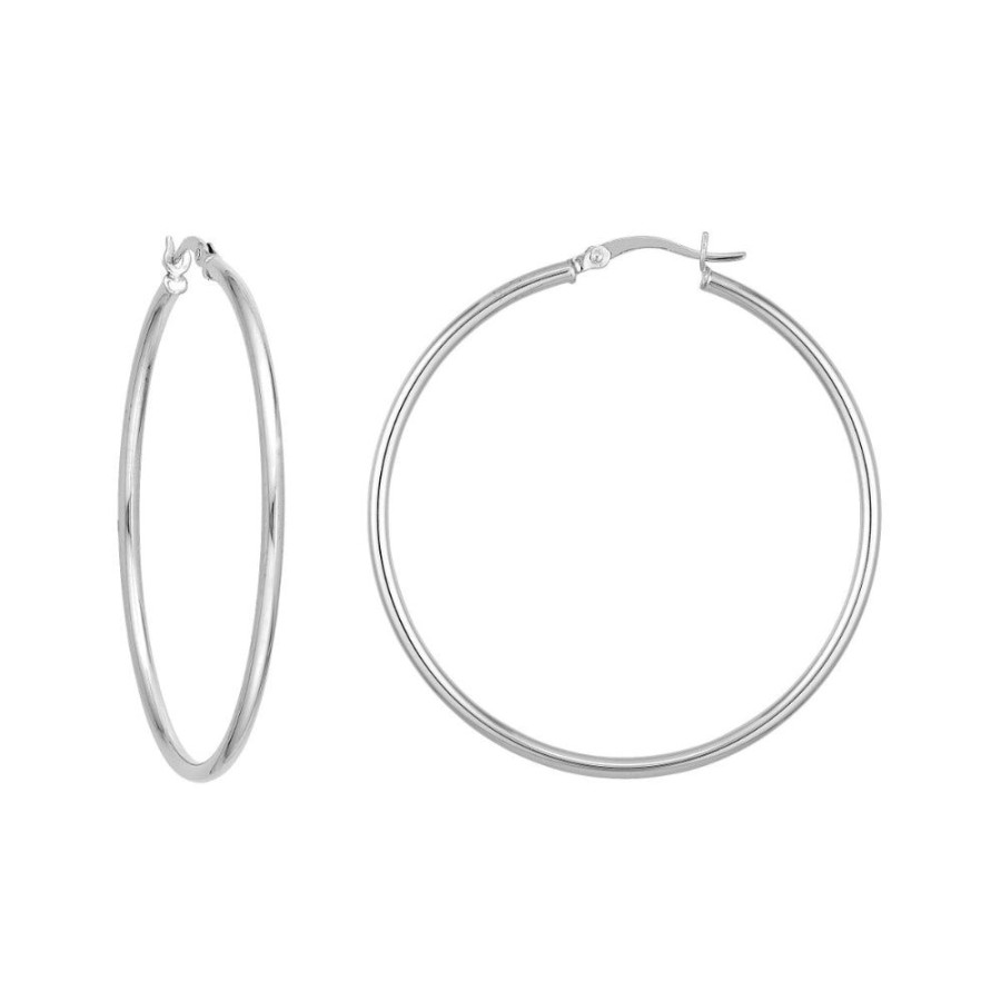 Jewelry Smyth Jewelers | Sterling Silver Thin Polished Hoop Earrings