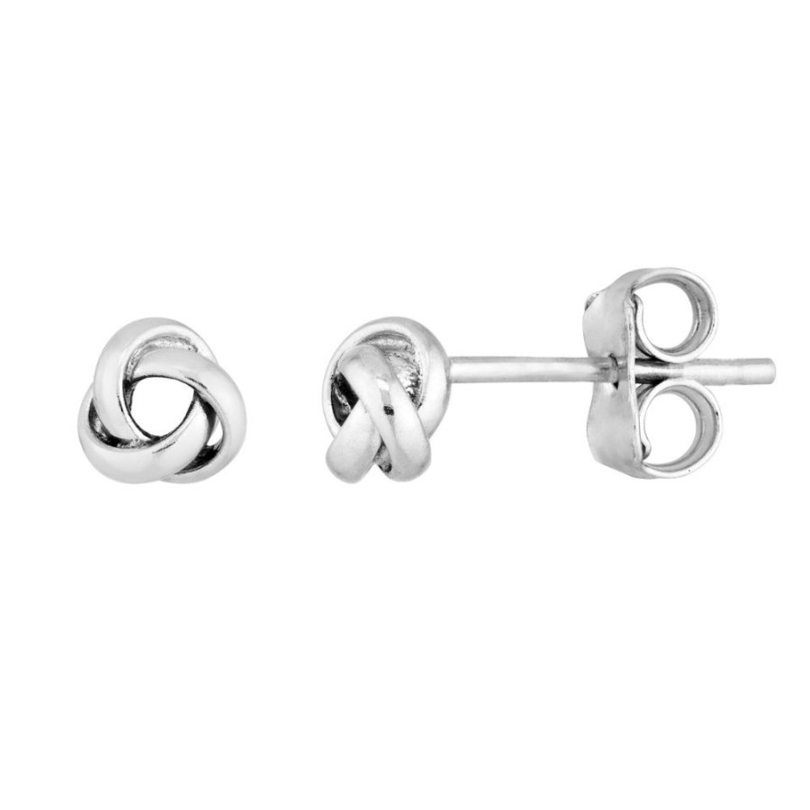 Jewelry Smyth Jewelers | Sterling Silver 3 Loop Love Knot Studs