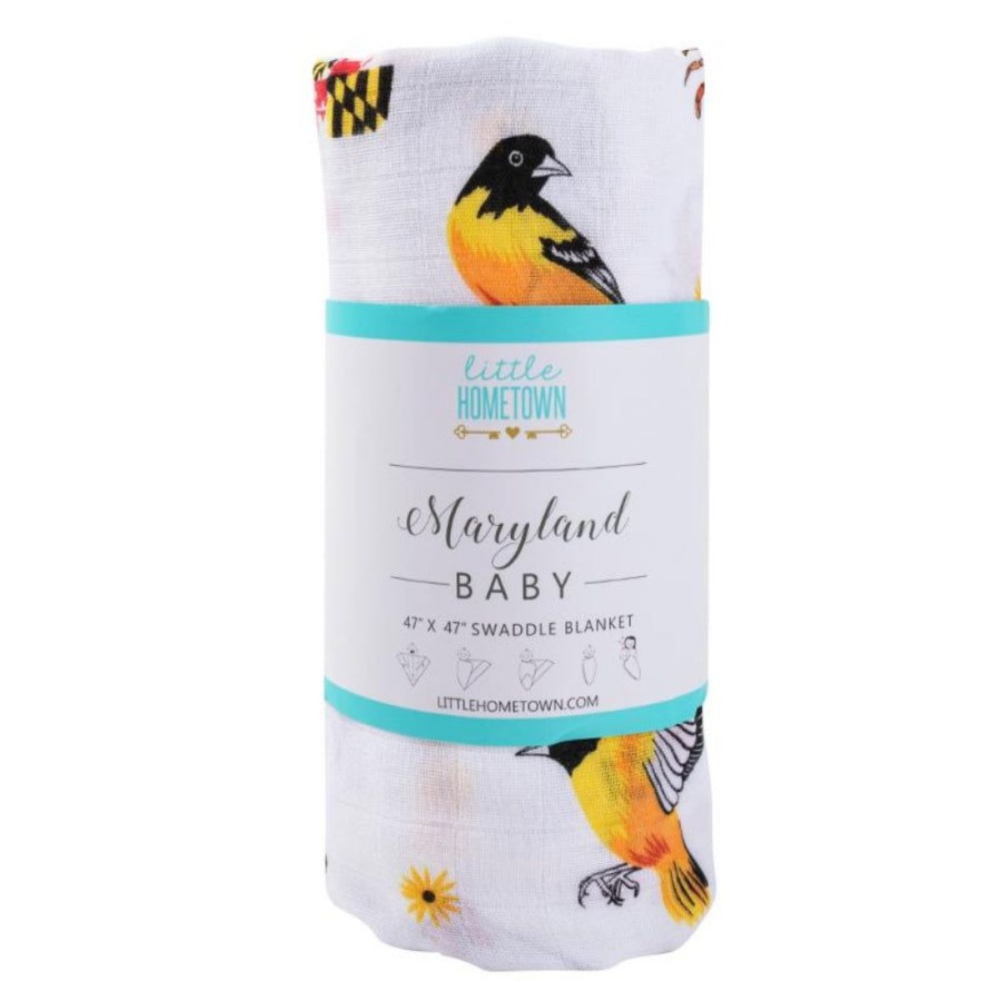 Gifts Little Hometown | Little Hometown Maryland Swaddle Blanket