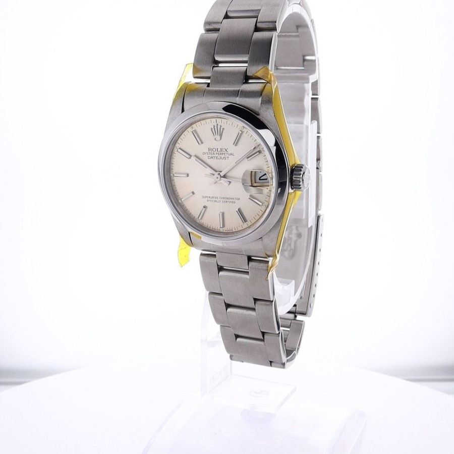 Timepieces Smyth Jewelers | Estate Ladies Rolex Datejust With Silver Tone Dial In Stainless Steel