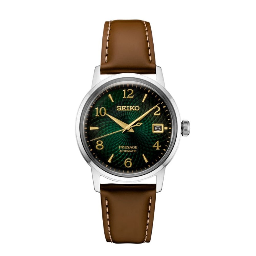 Gifts Seiko | Seiko Presage Mojito Cocktail Time Green Automatic Srpe45