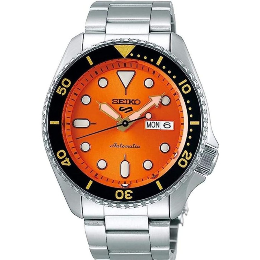 Timepieces Seiko | Seiko 5 Sports 42Mm Automatic With Orange Dial, Srpd59