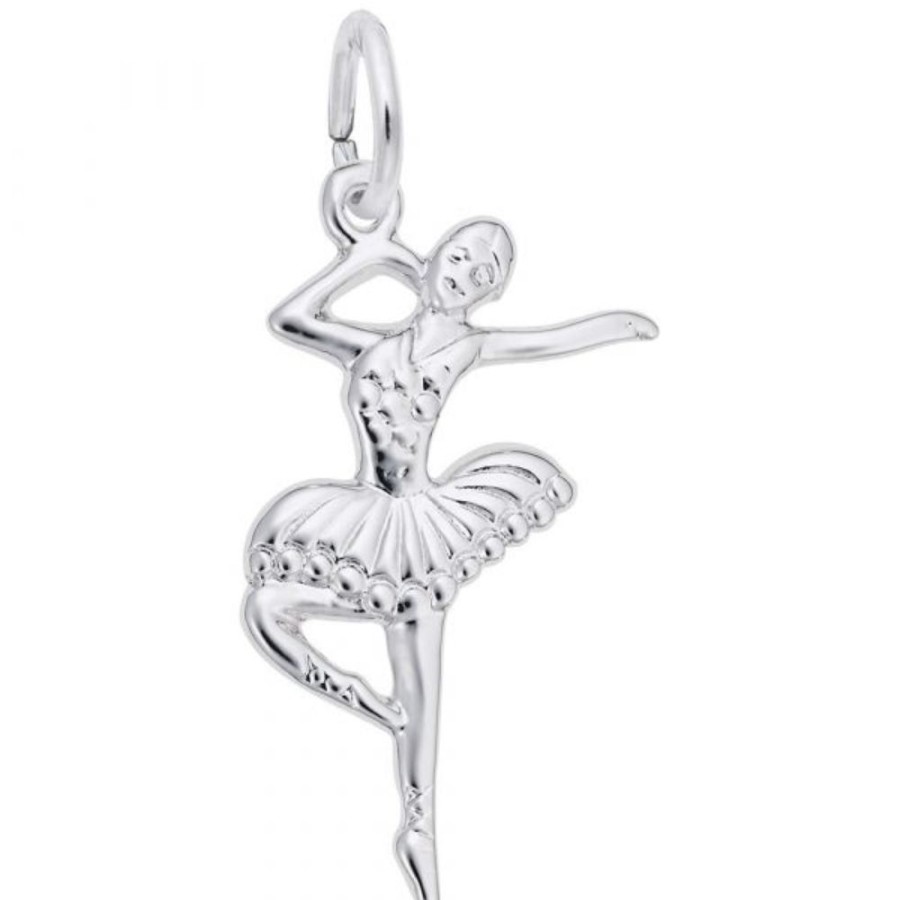 Jewelry Rembrandt | Sterling Silver Ballet Dancer With Tutu Charm