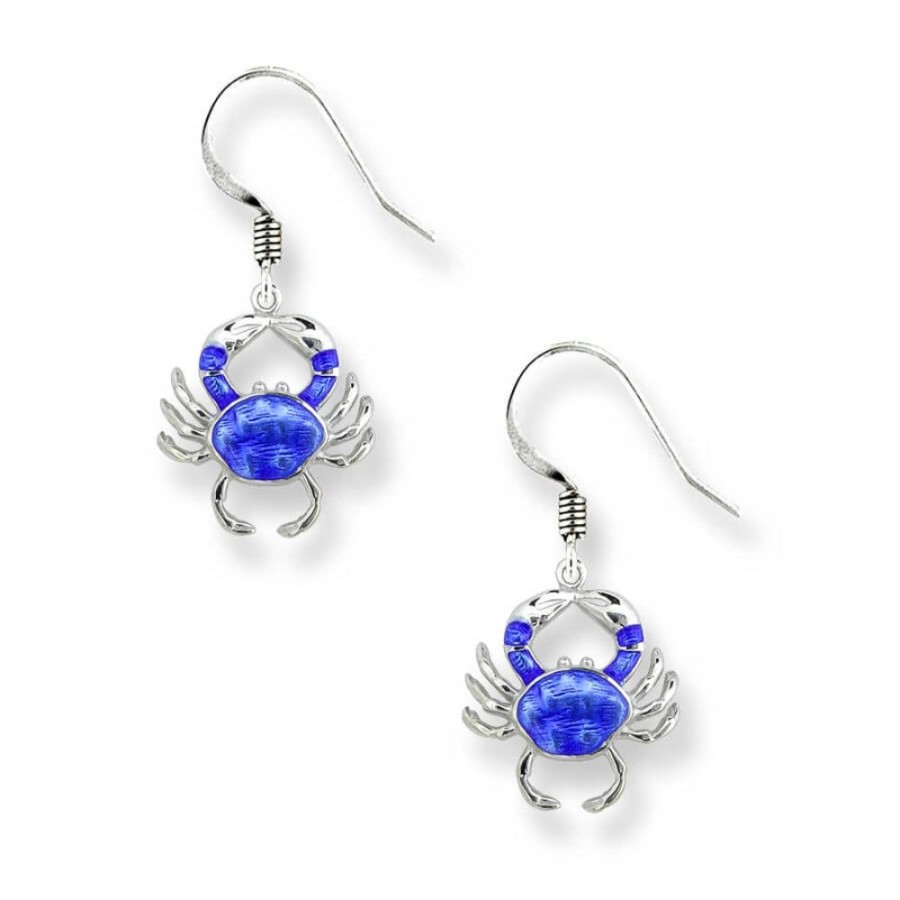 Jewelry Nicole Barr | Nicole Barr Blue Crab Wire Earrings