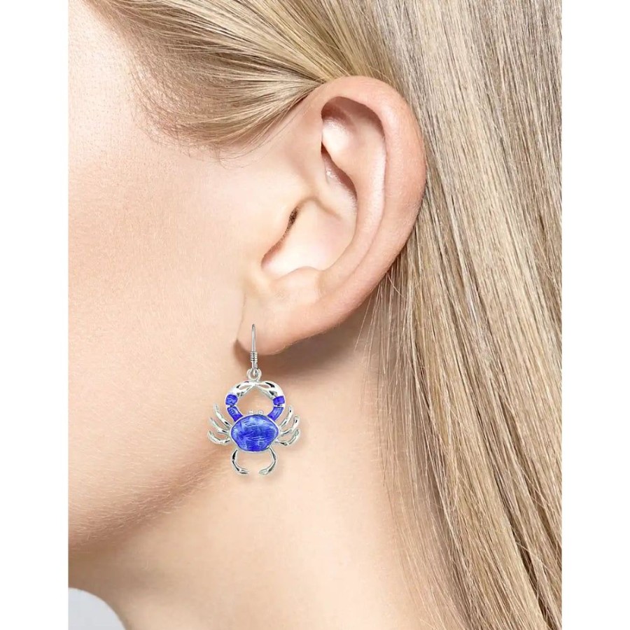 Jewelry Nicole Barr | Nicole Barr Blue Crab Wire Earrings