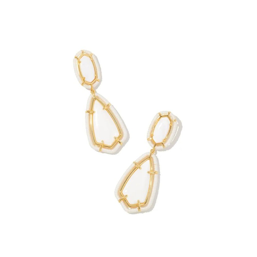 Jewelry Kendra Scott | Kendra Scott Threaded Camry Gold Statement Earrings