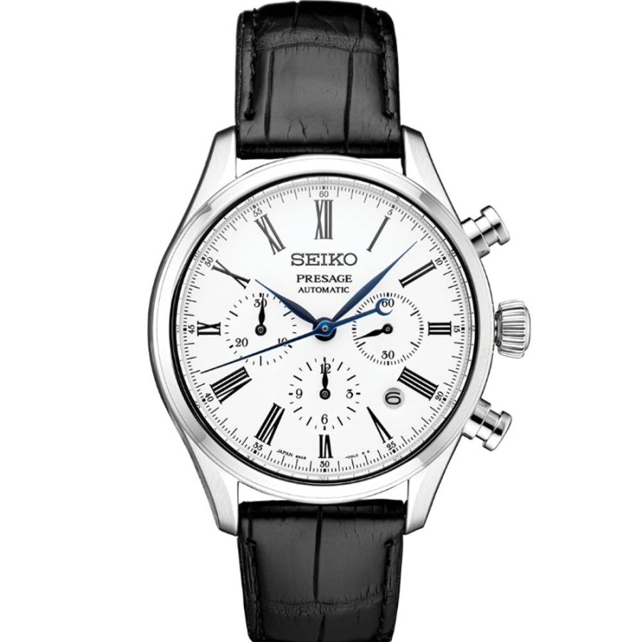 Gifts Seiko | Seiko Gents Presage Enamel Collection Automatic Chronograph Srq023