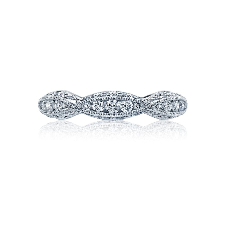 Jewelry Tacori | Tacori Classic Crescent Twist With Diamond Accent Eternity Wedding Ban