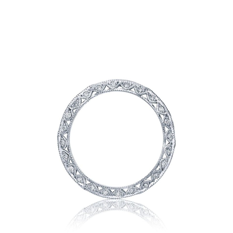 Jewelry Tacori | Tacori Classic Crescent Twist With Diamond Accent Eternity Wedding Ban