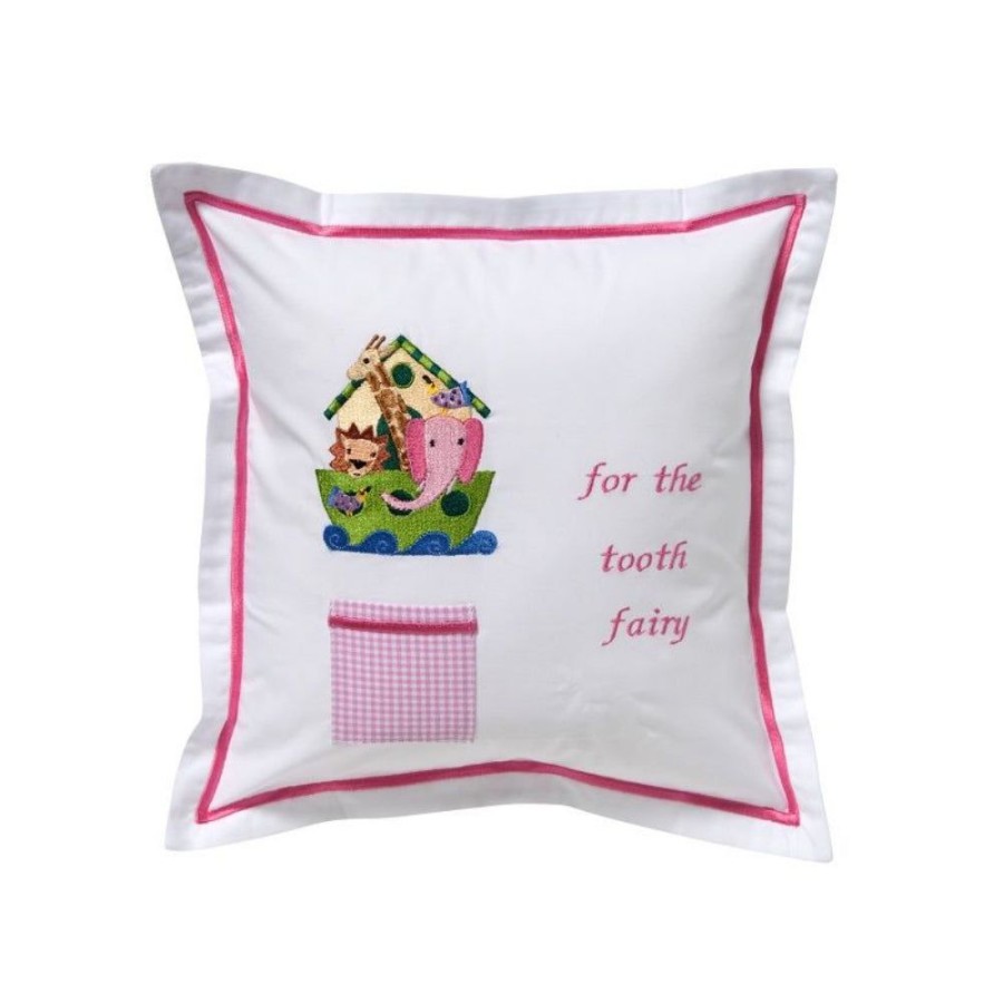 Gifts Smyth Jewelers | Jacaranda Living Pink Noah'S Ark Tooth Fairy Pillow