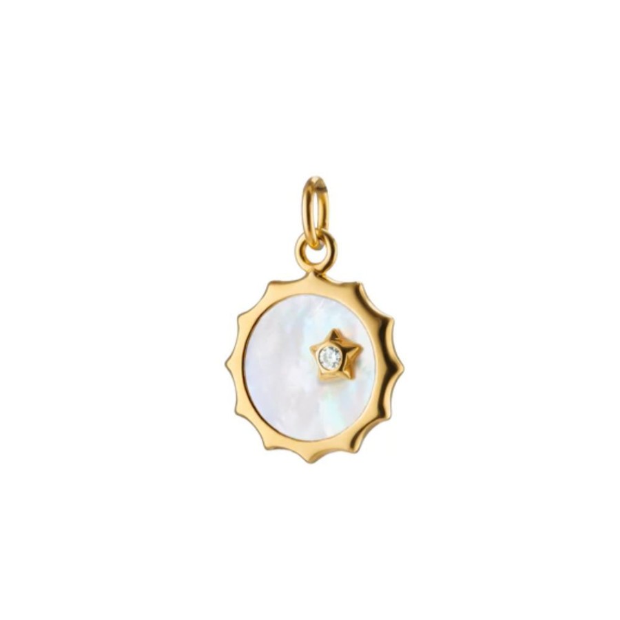 Jewelry Monica Rich Kosann | Monica Rich Kosann 18K Gold Sun And Star Charm