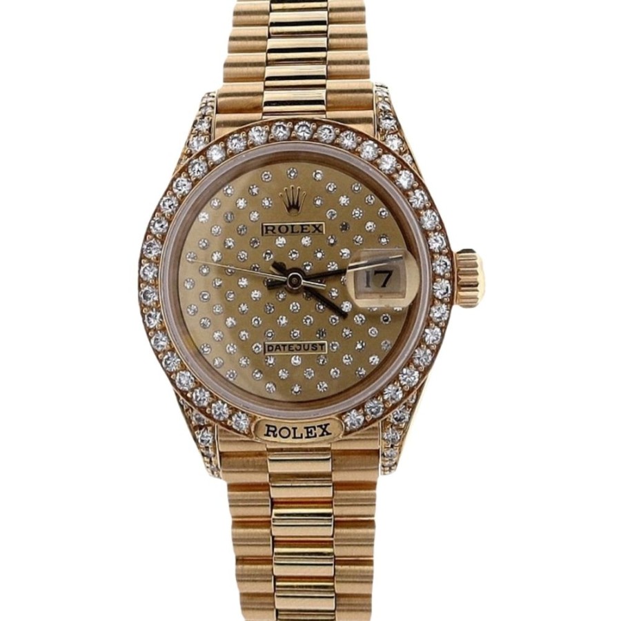 Timepieces Smyth Jewelers | Estate Ladies Rolex Datejust "Pleiade" In 18K Yellow Gold