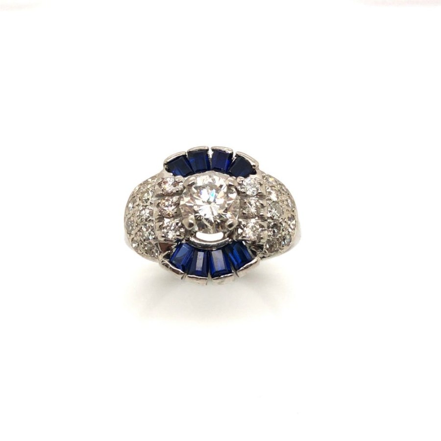 Jewelry Smyth Jewelers | Estate 14K White Gold Sapphire Ring