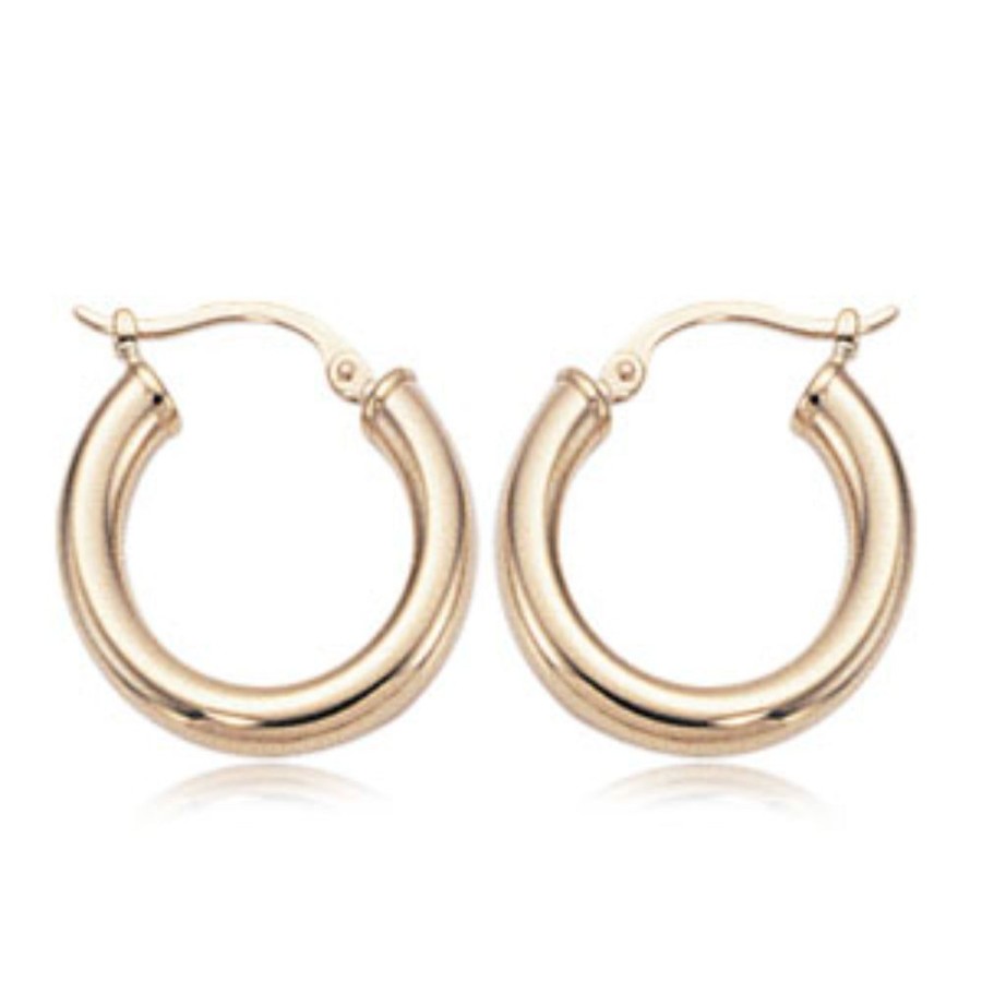 Jewelry Smyth Jewelers | 14K Yellow Gold Tube Hoop Earrings