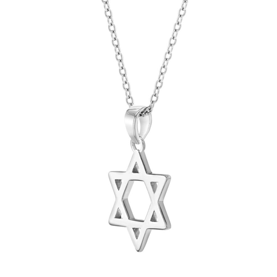 Jewelry Smyth Jewelers | Children'S Sterling Silver Star Of David 15Mm Necklace