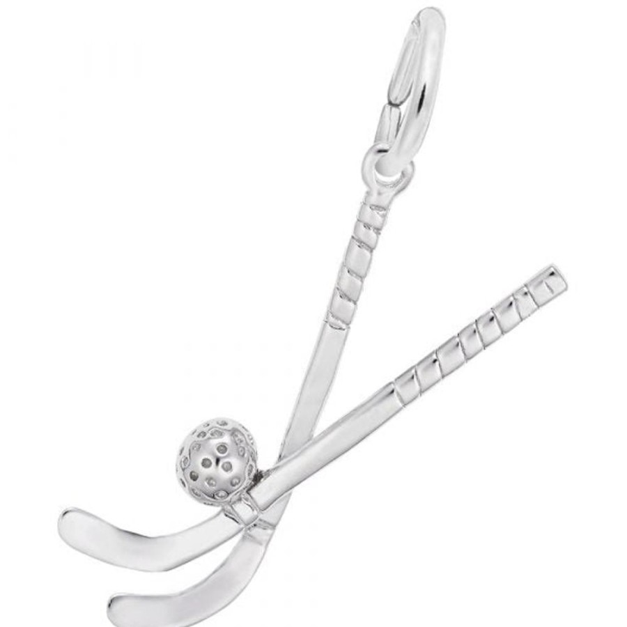 Jewelry Rembrandt | Sterling Silver Field Hockey Stick With Ball