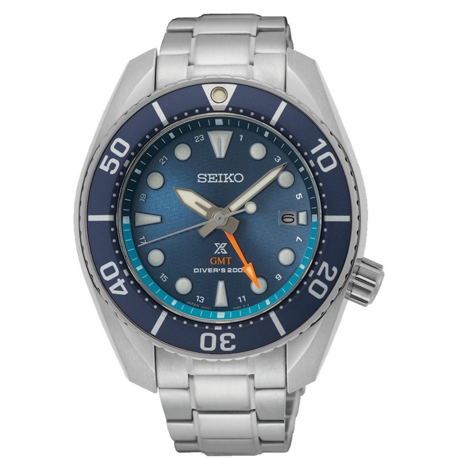 Timepieces Seiko | Seiko Prospex Diver'S 45Mm Solar Gmt