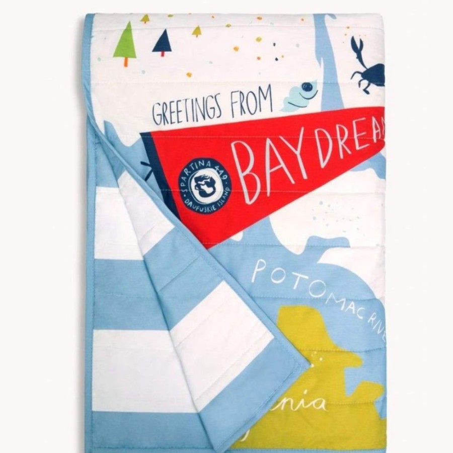 Gifts Spartina | Spartina Bay Dreams Quilted Throw