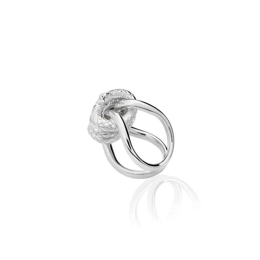 Jewelry Tane | Tane Sterling Silver Snake Knotted Ring - Size 7