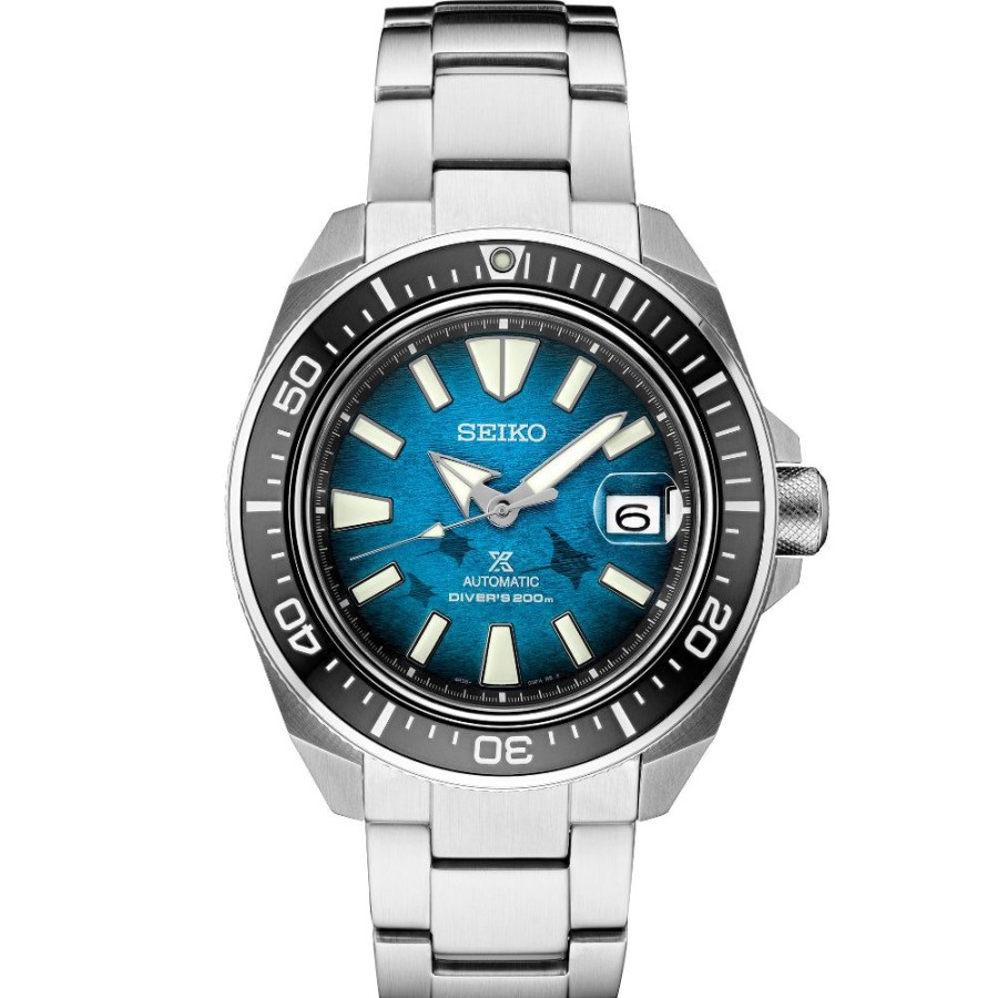 Timepieces Seiko | Seiko Prospex Diver Blue Manta Ray Special Edition Automatic Srpe33