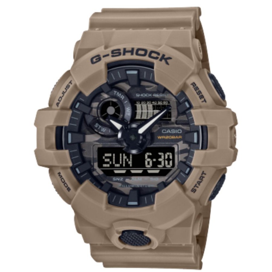 Timepieces G-SHOCK | G-Shock Analog Digital Ga700 Series Camo/Brown