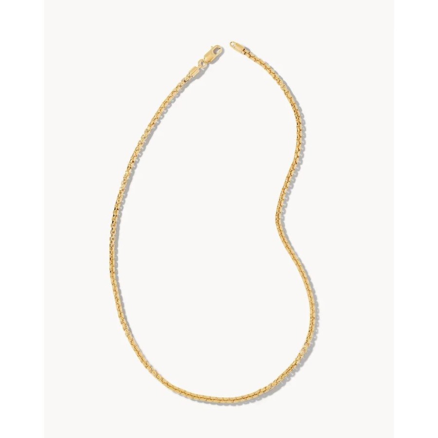 Jewelry Kendra Scott | Scott Bros. Beck Round Box Chain Necklace