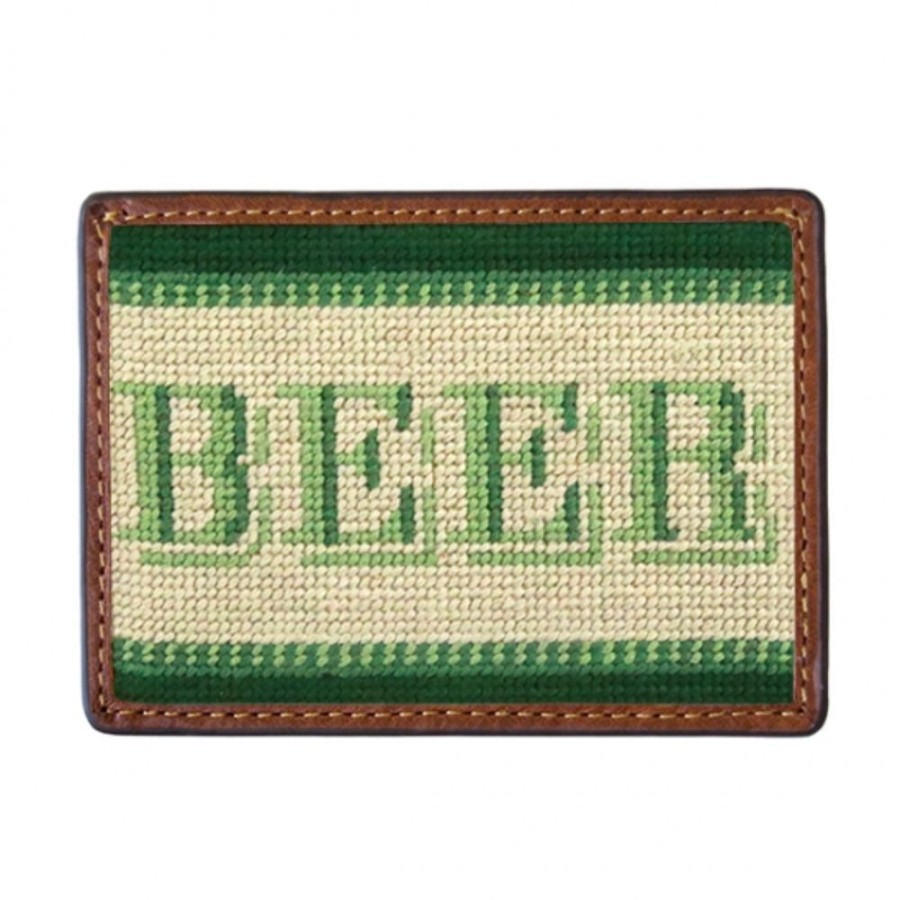 Gifts Smathers u0026 Branson | Smathers & Branson Beer Money Needlepoint Card Wallet