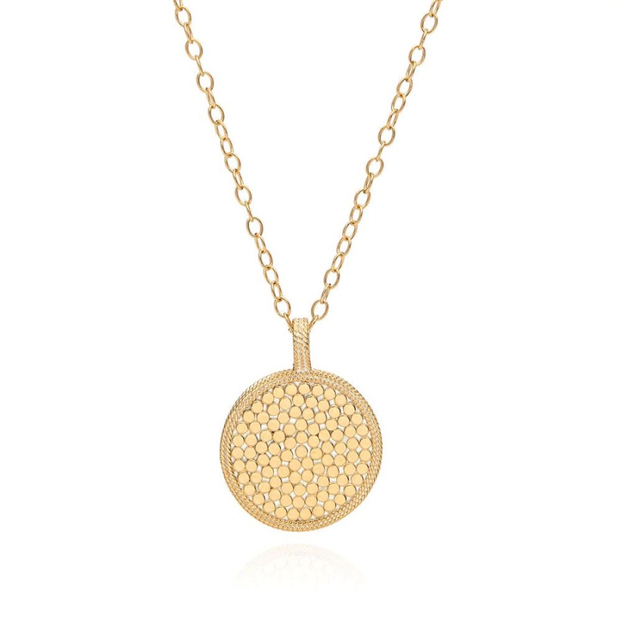 Jewelry Anna Beck | Anna Beck Hammered Reversible Pendant Necklace