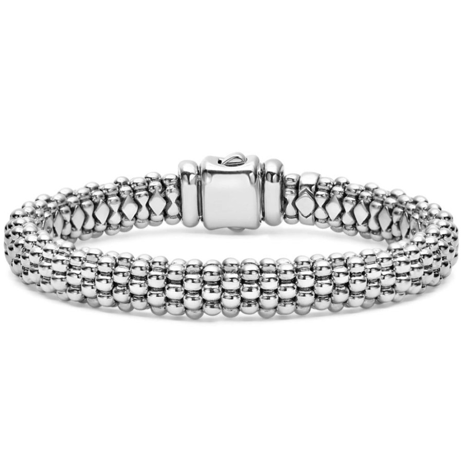 Jewelry Lagos | Lagos Signature Caviar 9Mm Silver Caviar Bracelet