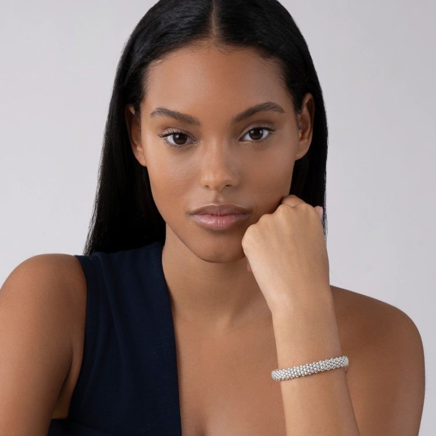 Jewelry Lagos | Lagos Signature Caviar 9Mm Silver Caviar Bracelet