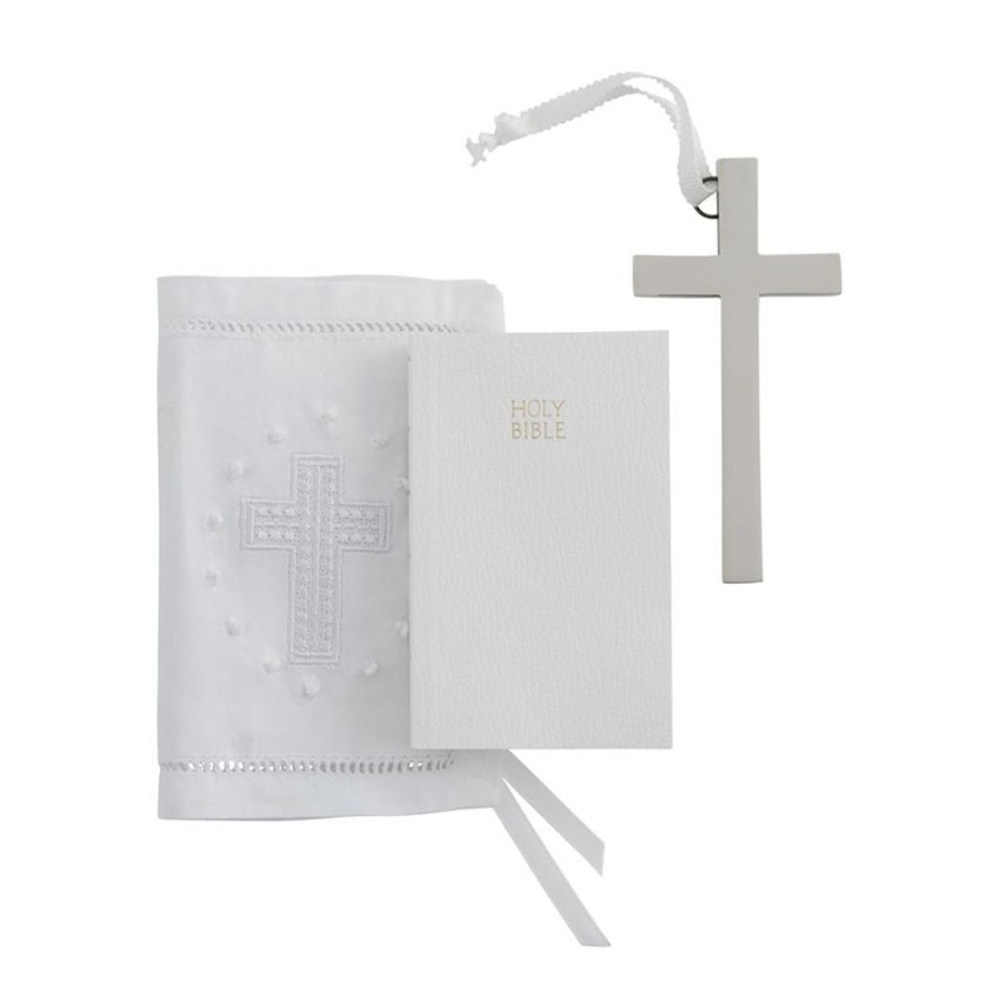 Gifts Mud Pie | Mud Pie Bible Cover & Cross Set