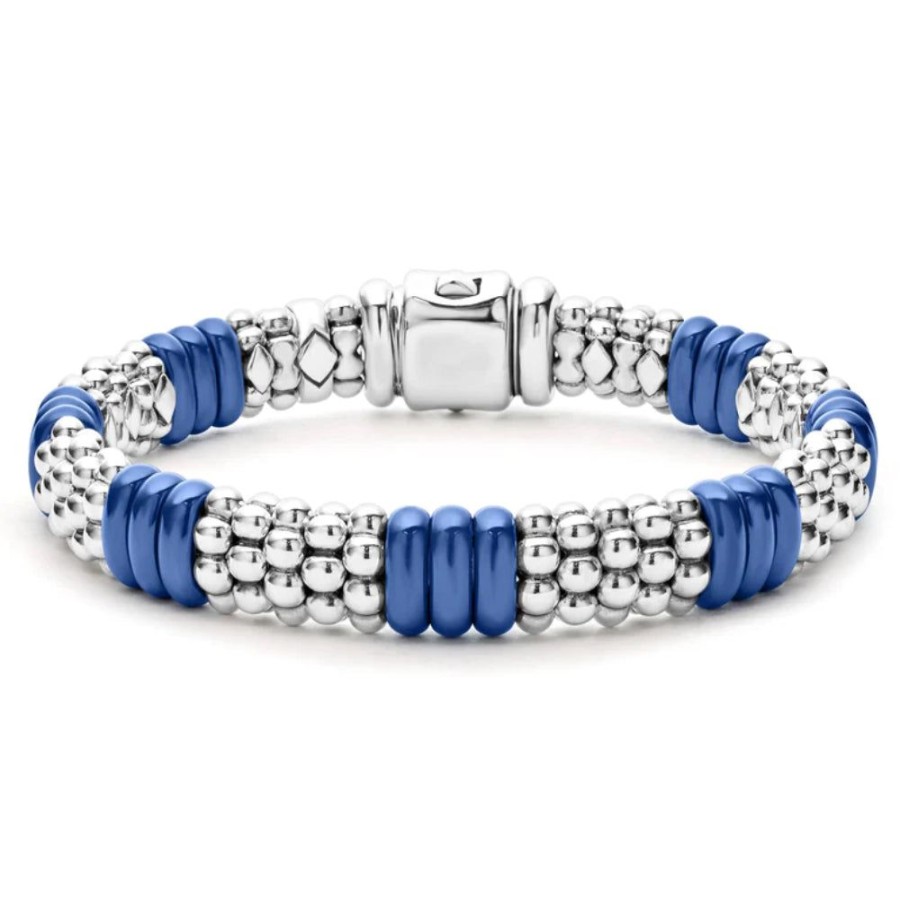 Jewelry Lagos | Lagos Blue Caviar Ceramic Caviar Beaded Bracelet 9Mm