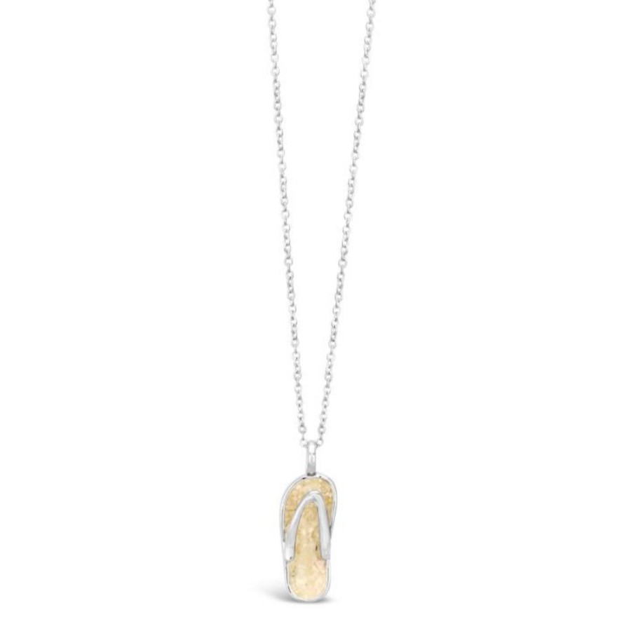 Gifts Dune Jewelry | Dune Jewelry Sterling Silver Flip Flop Necklace