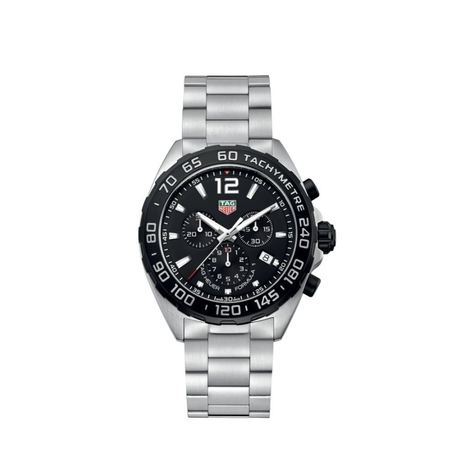 Timepieces TAG Heuer | Tag Heuer Formula 1 Quartz Chronograph 43Mm Black/Steel