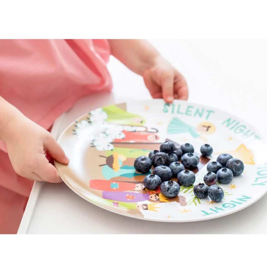 Gifts Coton Colors | Coton Colors Melamine Christmas Nativity Dinner Plate