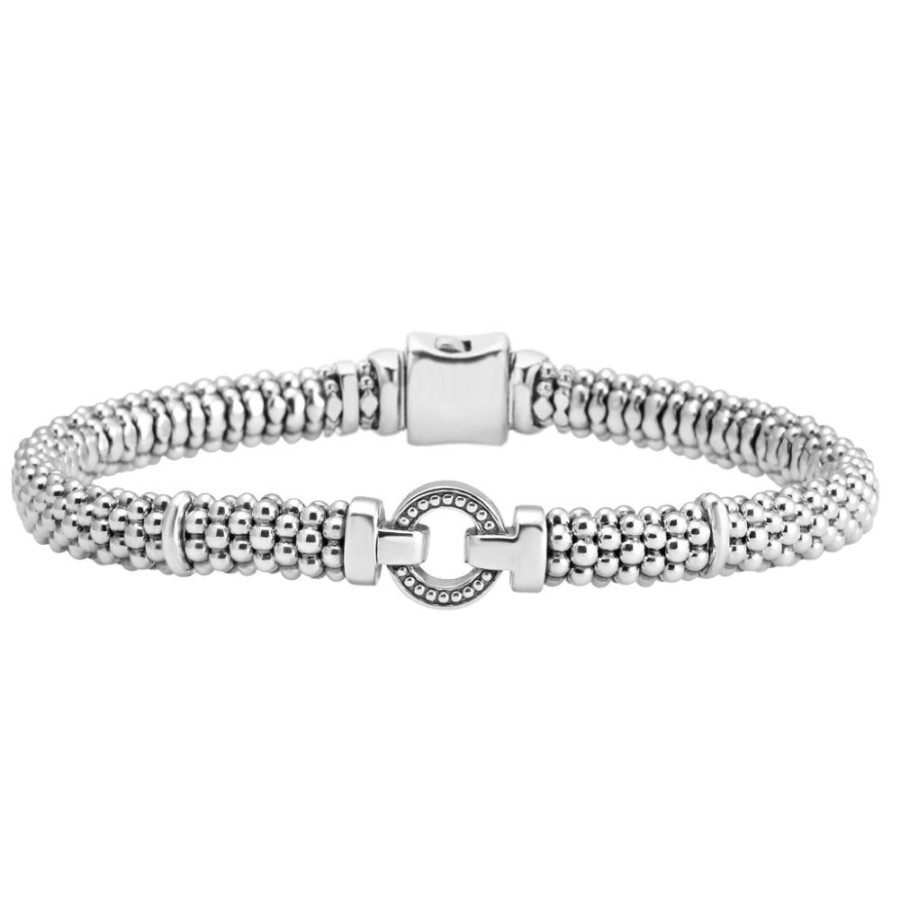 Jewelry Lagos | Lagos Enso Silver Circle Caviar Bracelet