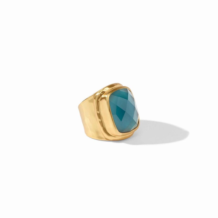 Jewelry Julie Vos | Julie Vos Tudor Statement Ring-Peacock Blue