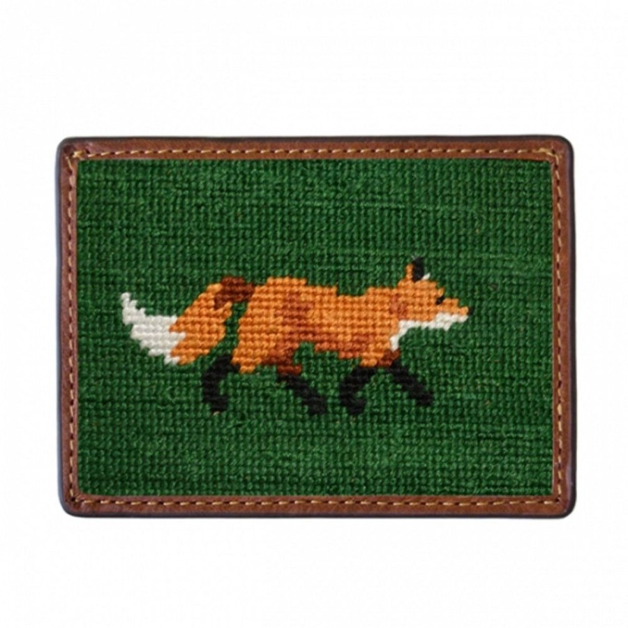 Gifts Smathers u0026 Branson | Smathers & Branson Fox Needlepoint Card Wallet