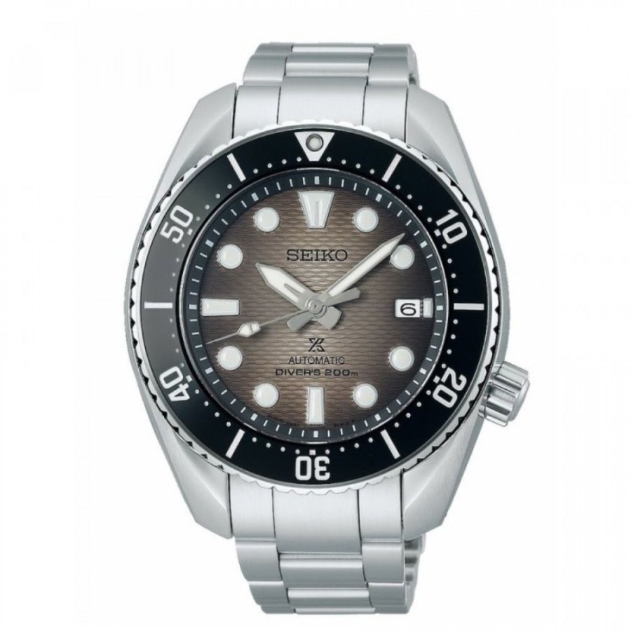 Timepieces Seiko | Seiko Prospex 45Mm Automatic Diver Gray/Steel Spb323