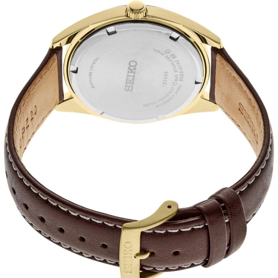 Gifts Seiko | Seiko Essentials Collection 40Mm Champagne Dial/Brown