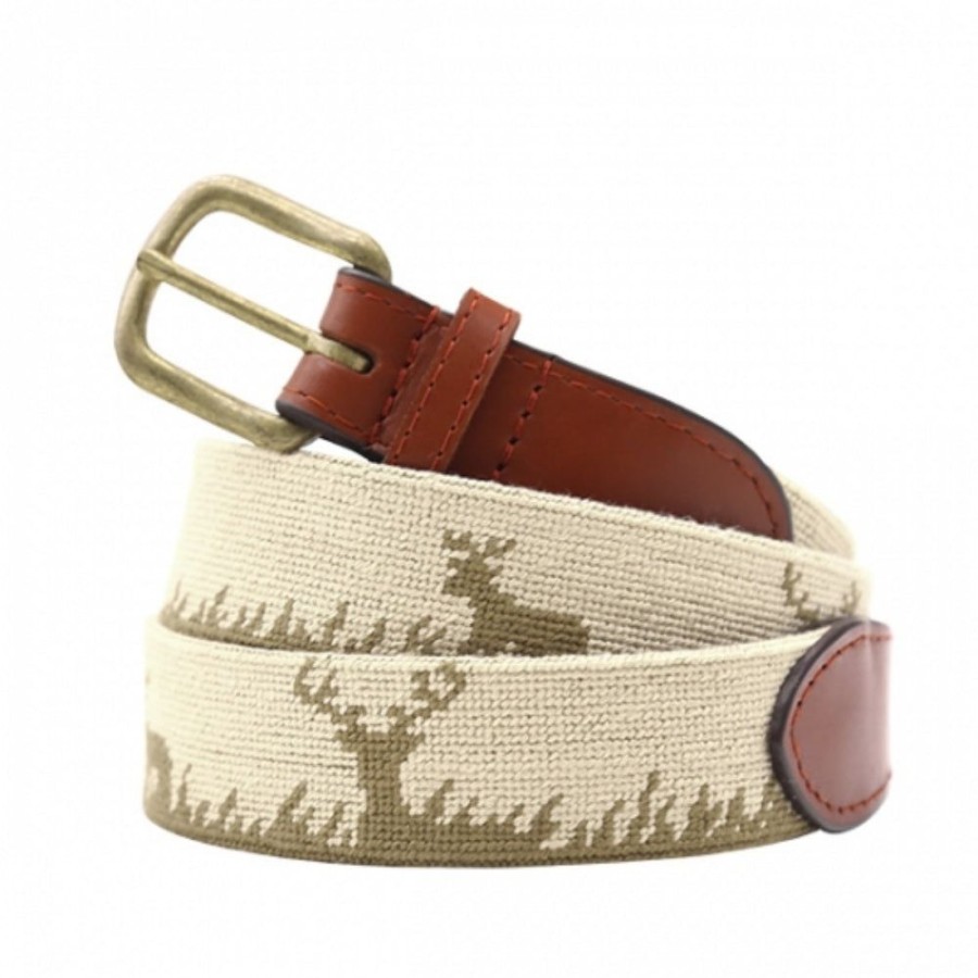 Gifts Smathers u0026 Branson | Smathers & Branson Deer Hunting Needlepoint Belt