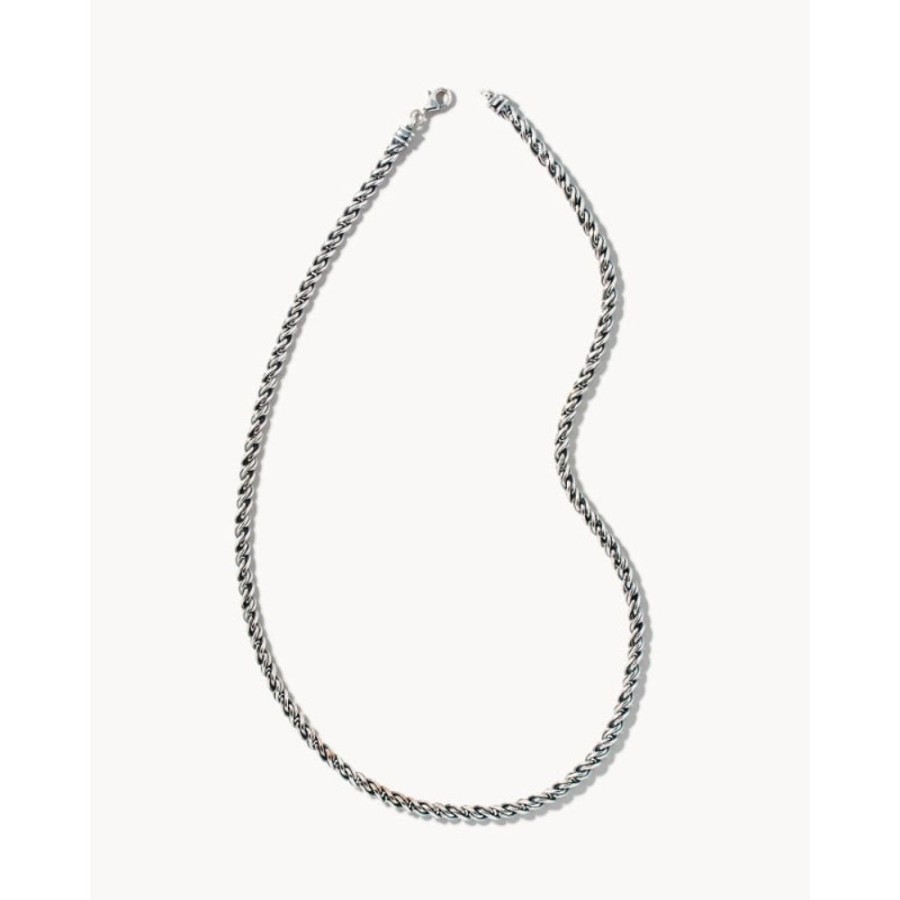 Gifts Kendra Scott | Scott Bros. Beck Rope Chain Necklace In Oxidized Sterling Silver