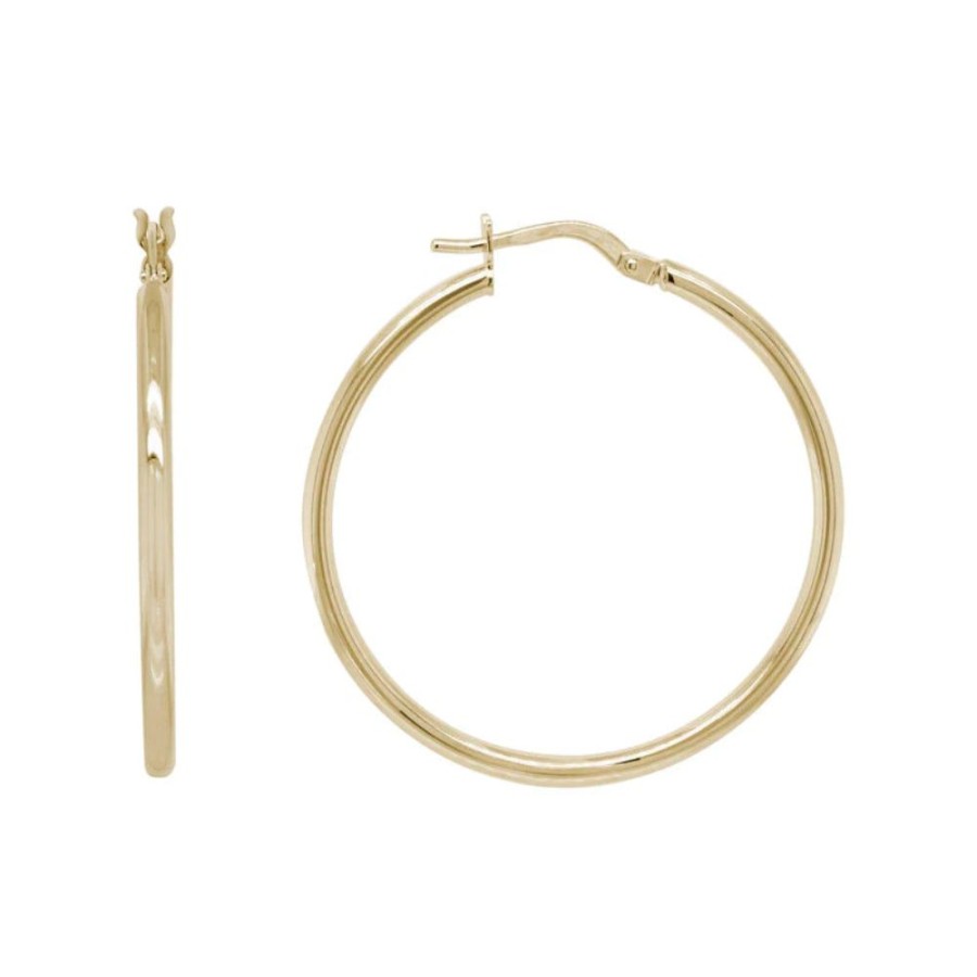 Jewelry Smyth Jewelers | 14K Yellow Gold Round Tube Hoops