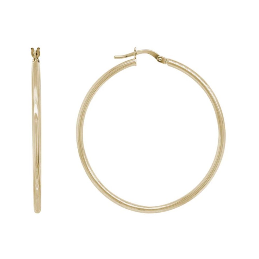 Jewelry Smyth Jewelers | 14K Yellow Gold Round Tube Hoops