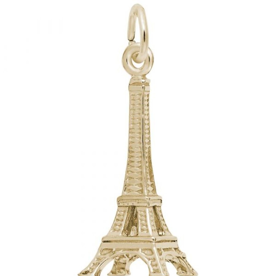 Jewelry Rembrandt | 14K Yellow Gold Eiffel Tower Charm