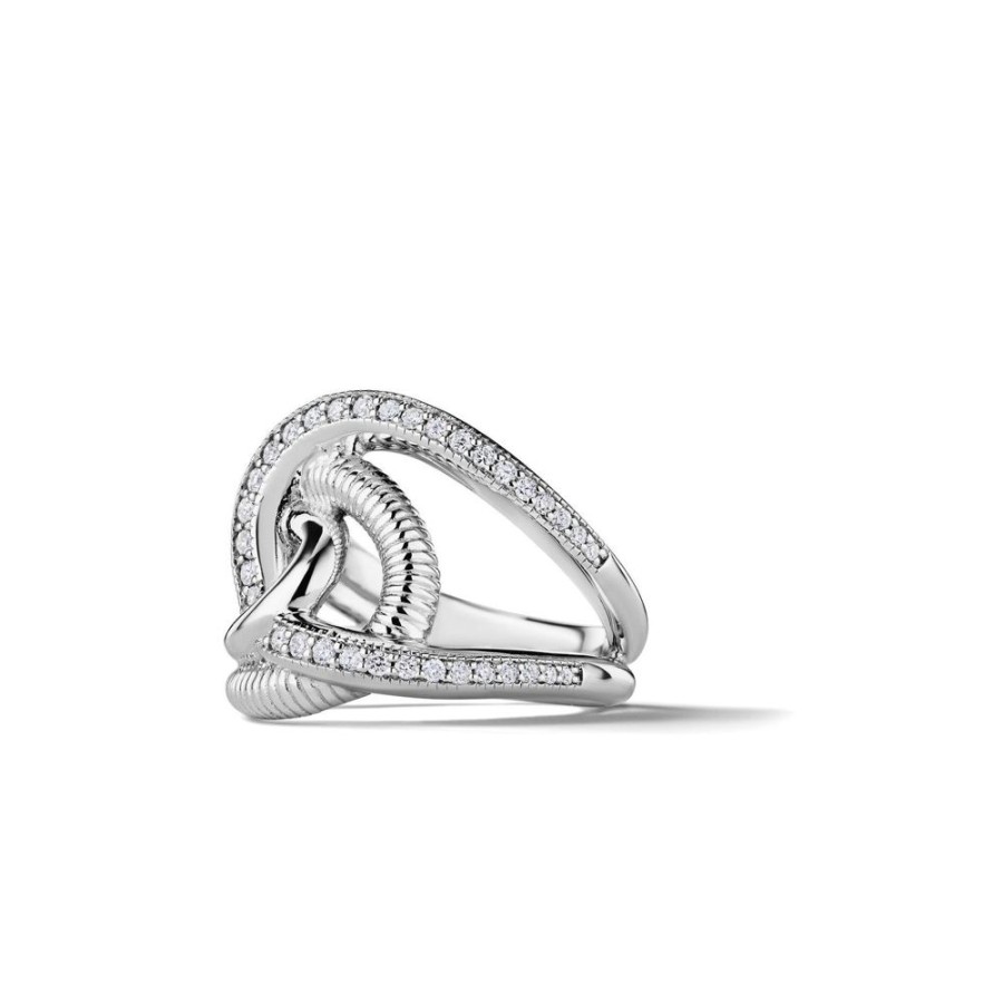 Jewelry Judith Ripka | Judith Ripka Eternity Intertwined Ring With Diamonds